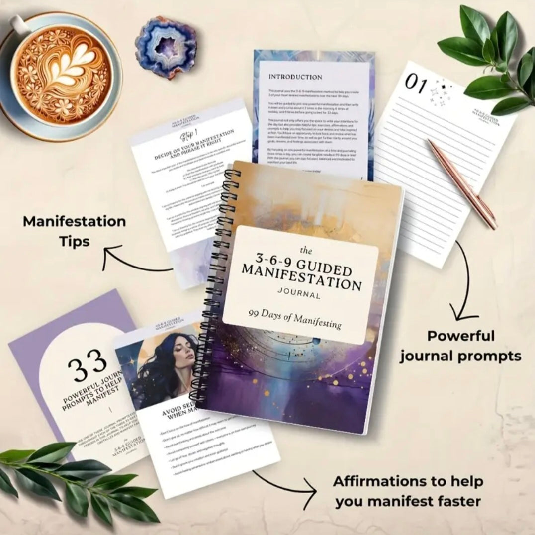 Carnet de Manifestation 3-6-9 | Attire l’abondance et crée ta réalité