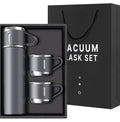 Set thermique 4 pièces en acier inoxydable – Bouteille 500 ml + 3 tasse