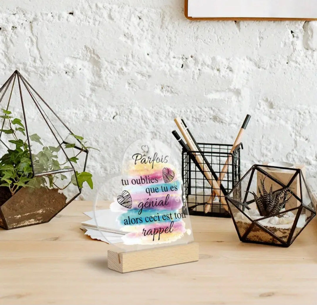 Décoration acrylique cœur