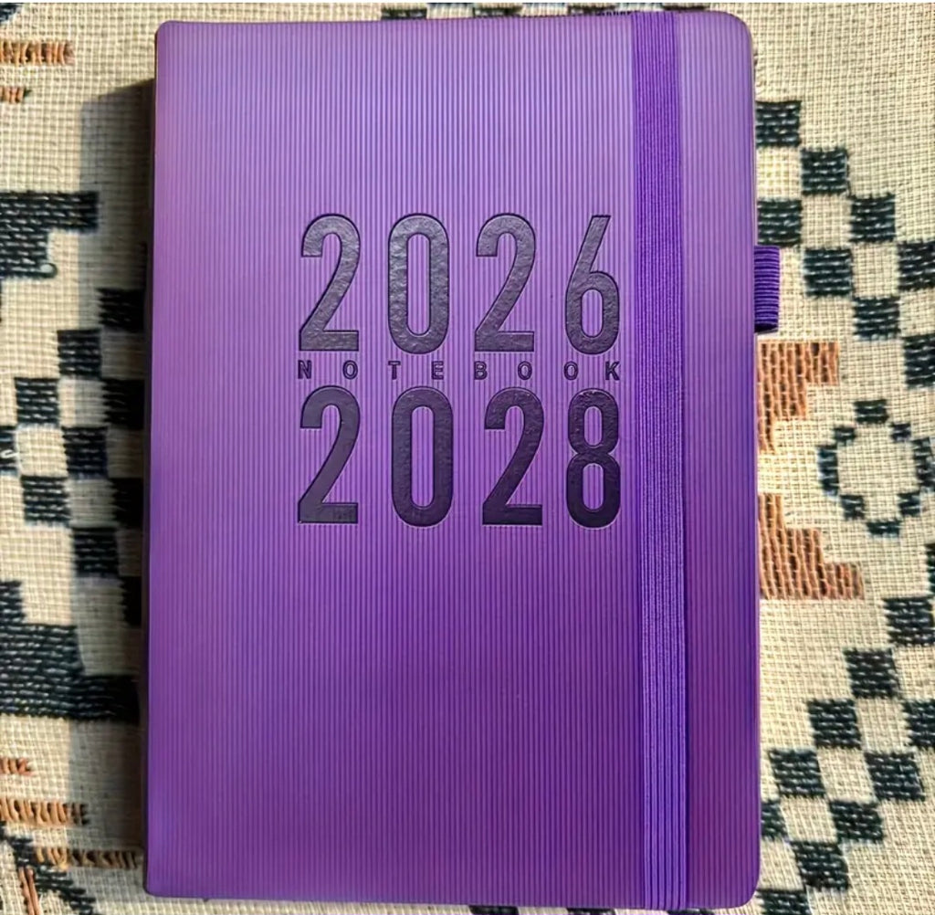 Agenda mensuel A5 2026–2028  + stylo motivant offert