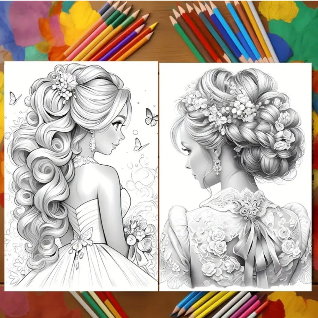Carnet de coloriage Beauté Élégante – Relaxation créative