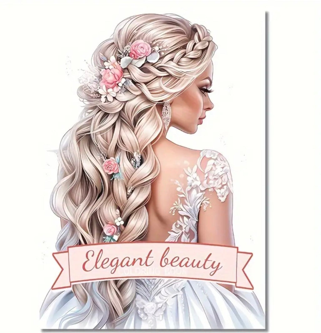 Carnet de coloriage Beauté Élégante – Relaxation créative