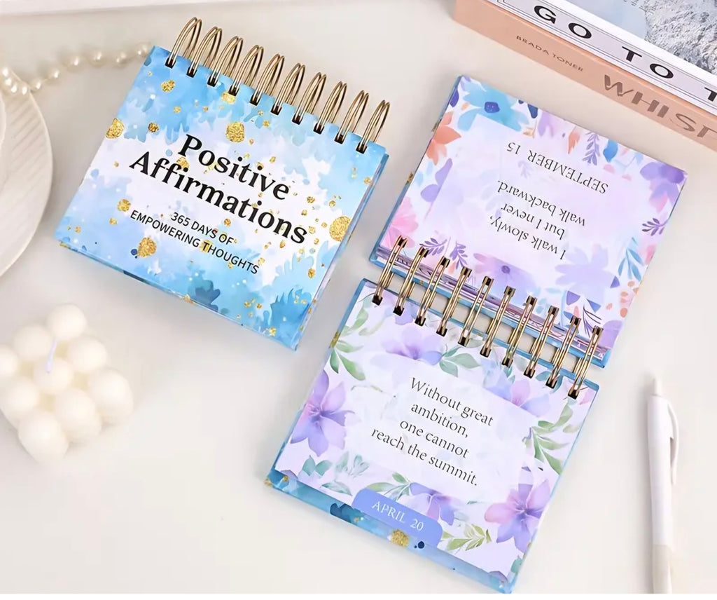Calendrier de bureau avec citations positives – Inspiration quotidienne