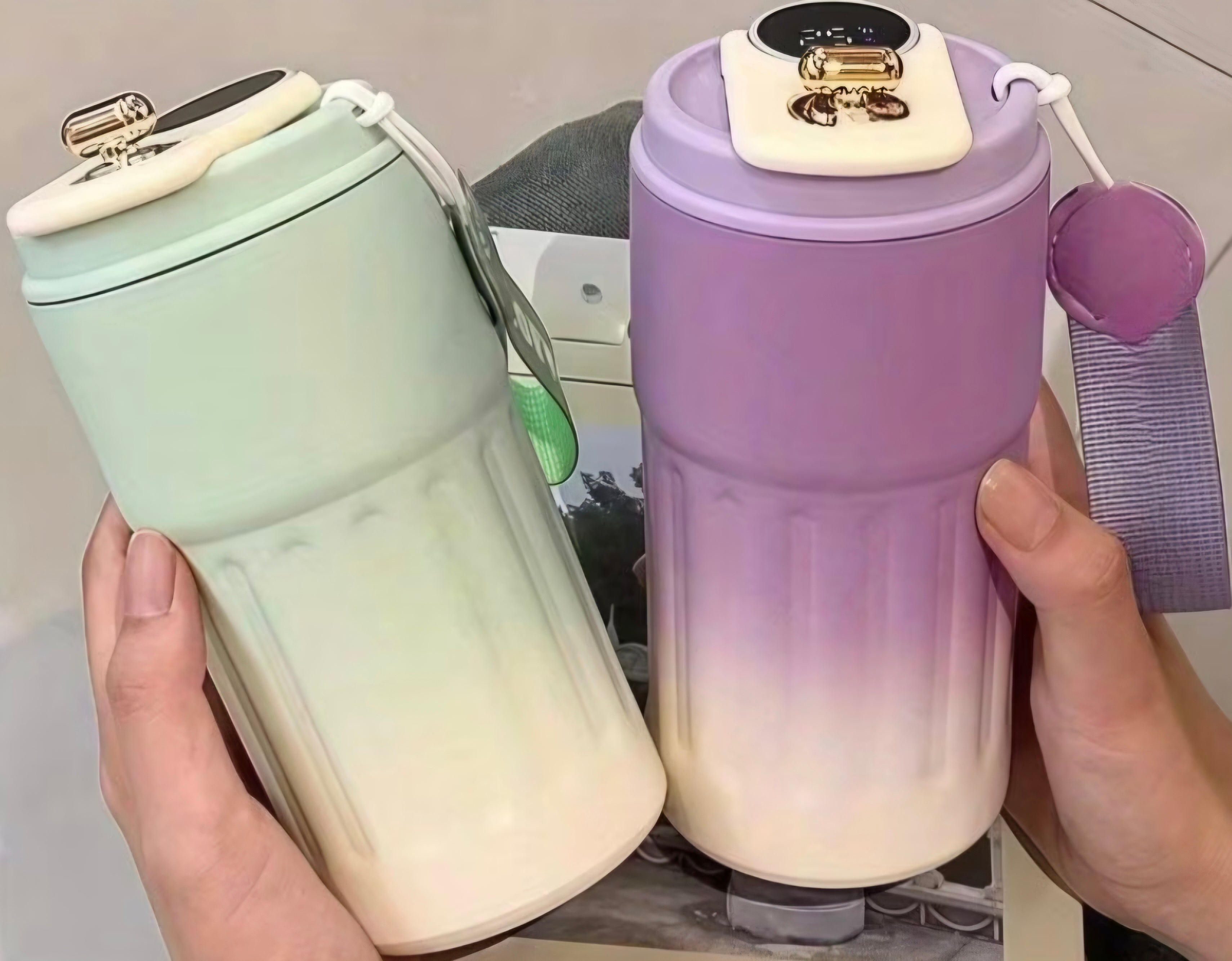 Tasse thermique intelligente avec indicateur digital de température – 460 ml