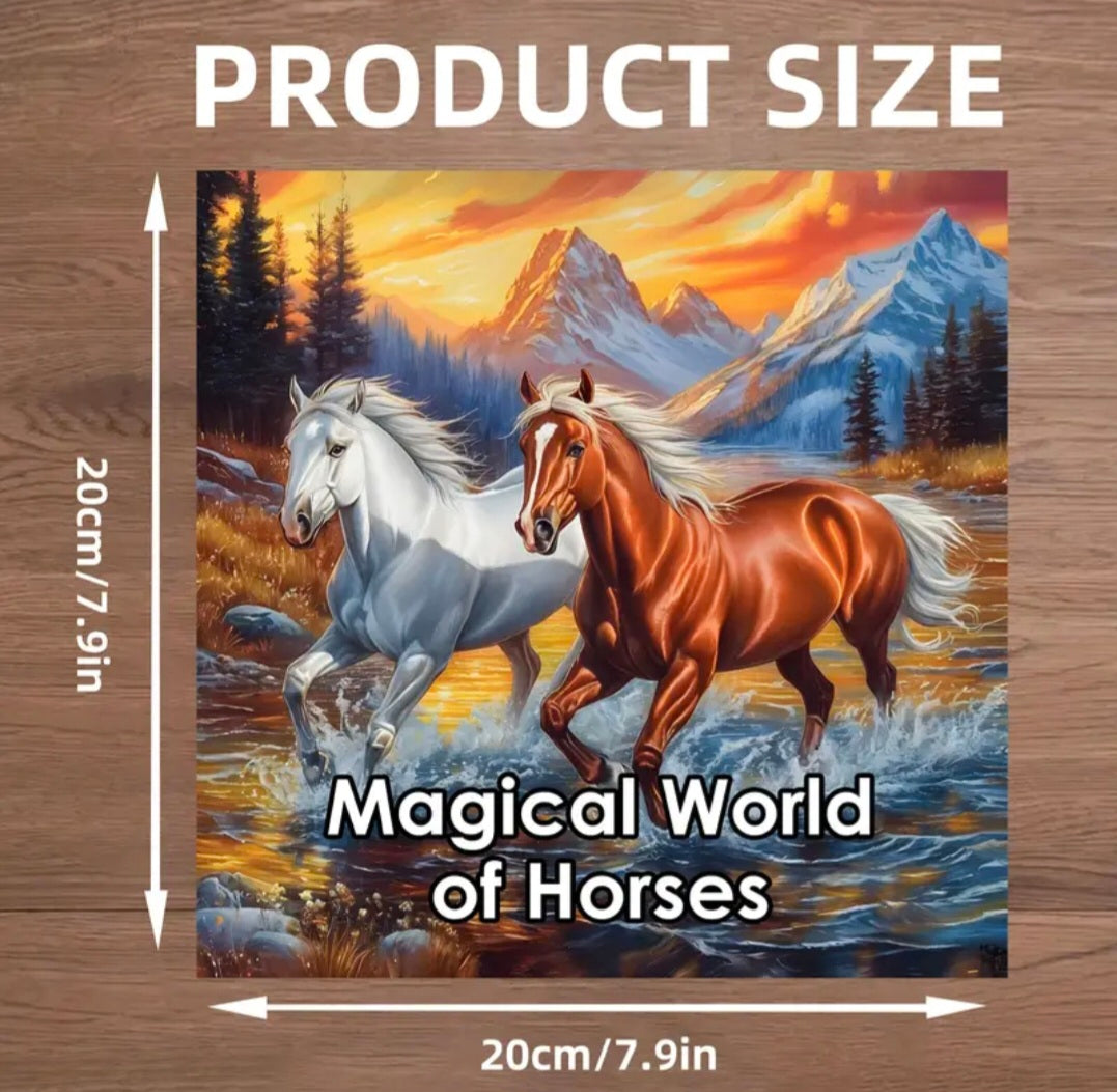 Carnet de Coloriage "Monde Magique des Chevaux" – 20 Pages Créatives