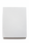 Bloc-notes artisanal – Blanc uni | 7×9 cm | Pages rechargeables