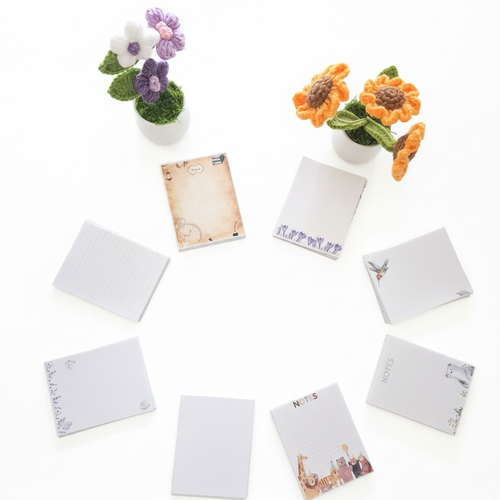 Bloc-notes artisanal – Colibri | 7×9 cm | Pages rechargeables